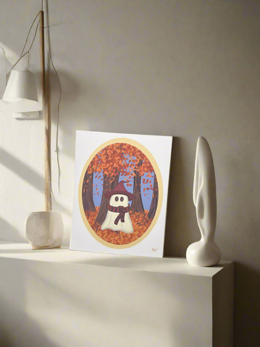 Staying Warm in the Fall Greeting Card