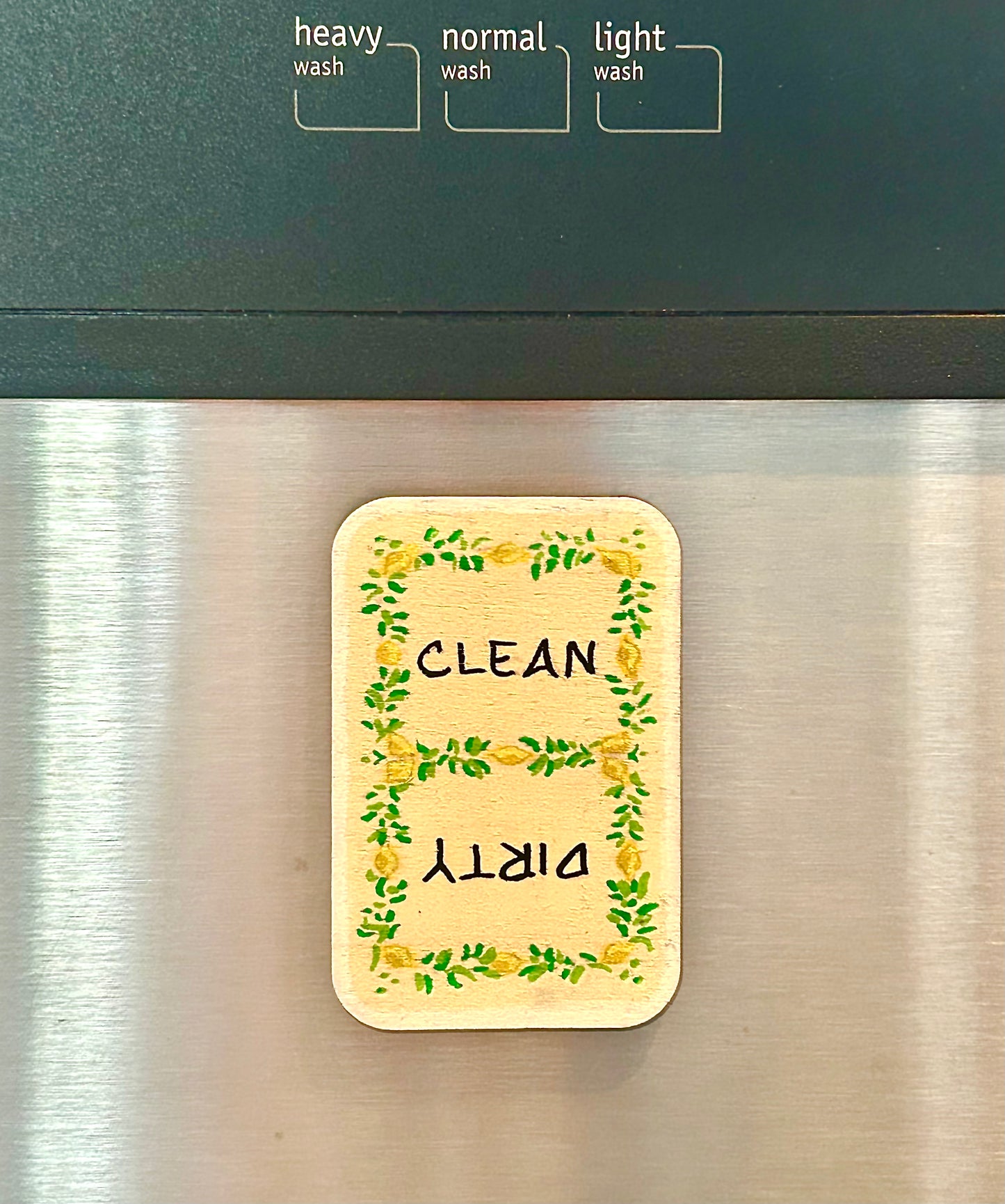 Magnetic Dishwasher Sign - Lemony Fresh