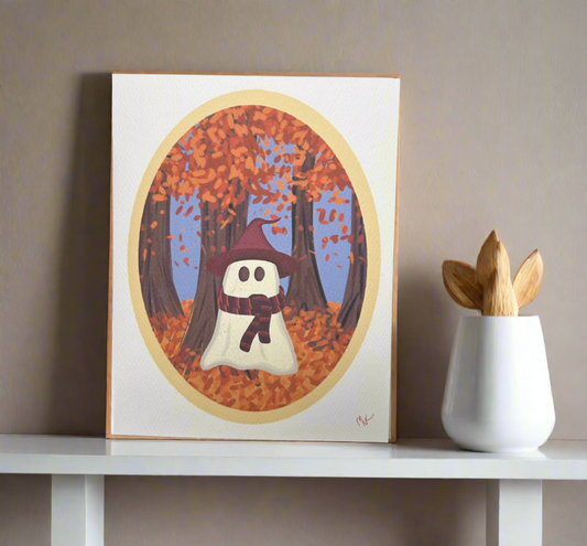 Staying Warm in the Fall Greeting Card