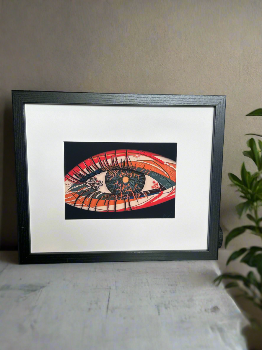 “Phototrophic Sight”; Papercut Effect Digital Art Print