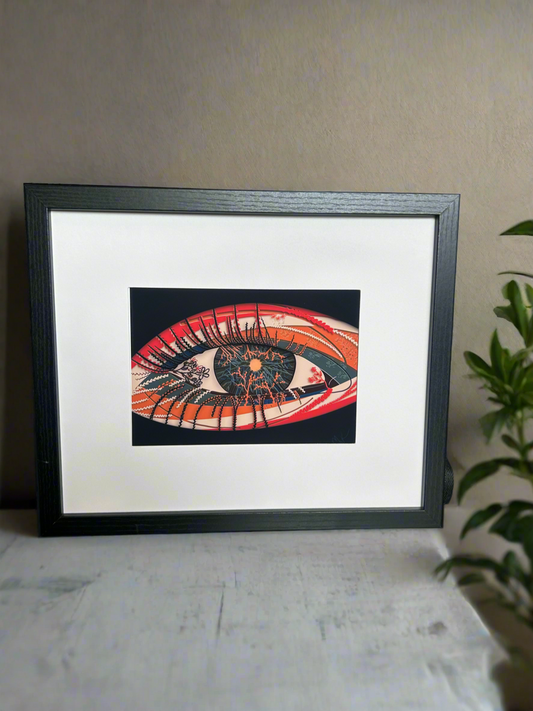 “Phototrophic Sight”; Papercut Effect Digital Art Print
