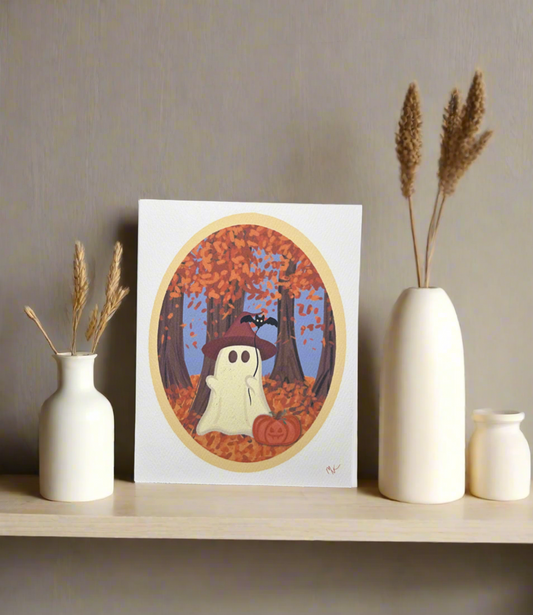 Taking the Bat for a Walk Greeting Card