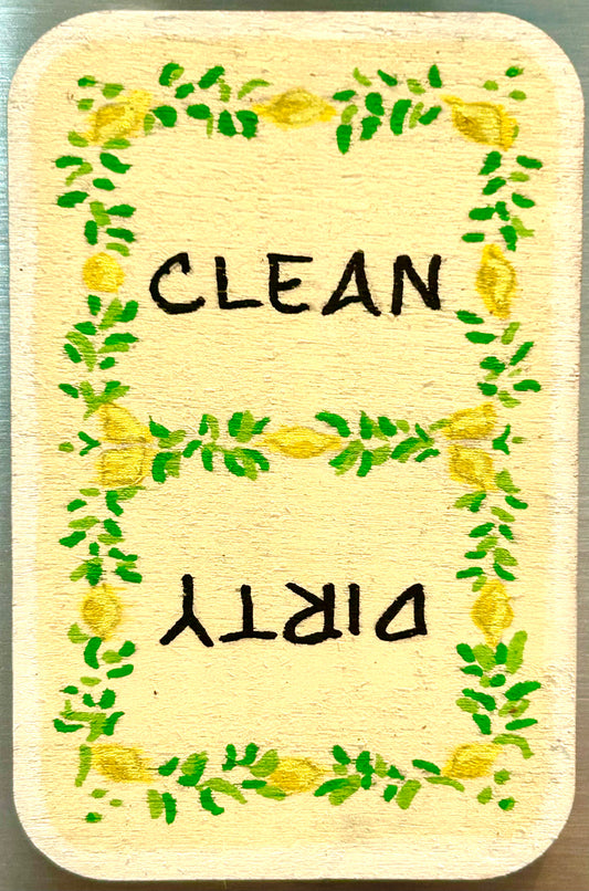 Magnetic Dishwasher Sign - Lemony Fresh