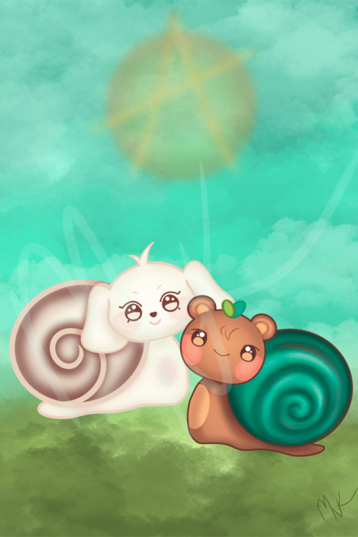 Snail.iteez; Digital Art Prints; Snail Cats, Bear, Dogs, Squirrel, Bunny