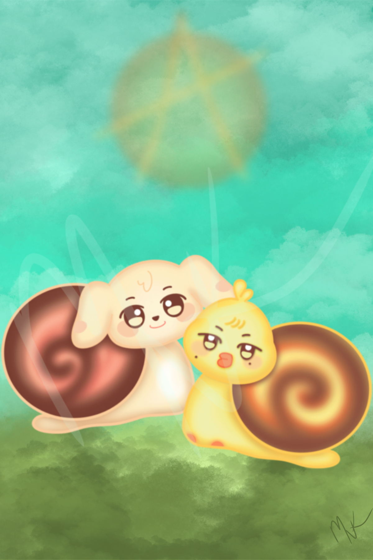 Snail.iteez; Digital Art Prints; Snail Cats, Bear, Dogs, Squirrel, Bunny